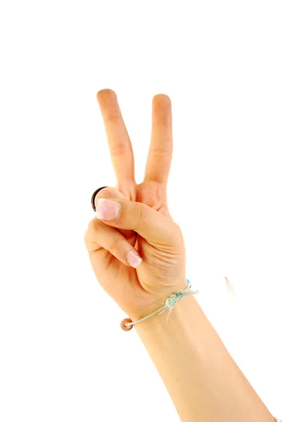 Kadın eli iki numaralı — Stok fotoğraf