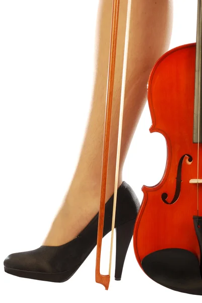 Kvinnor och musikinstrument — Stockfoto