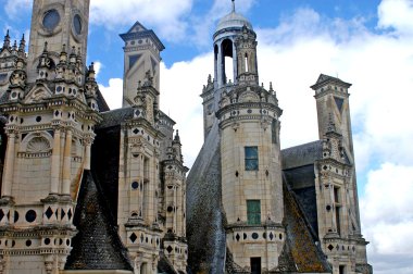 Roofs of the Castle of Chambord - France clipart