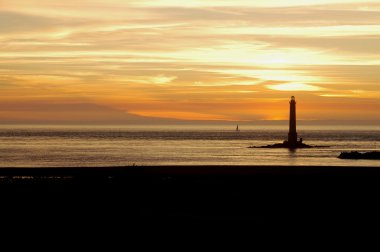 The lighthouse at Cap de La Hague - Normandy - France clipart