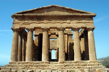 The Temple of Concord - Agrigento - Sicily clipart