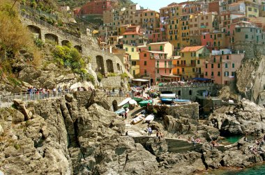 Manarola (Cinque Terre - Liguria görünümünü)