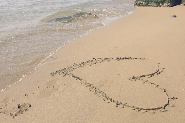 Καρδιά της άμμου — Φωτογραφία Αρχείου