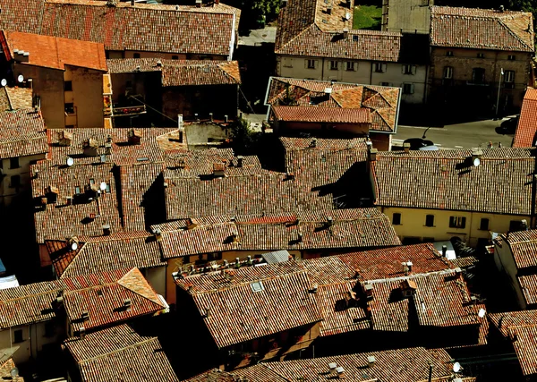 stock image Intersection of roofs