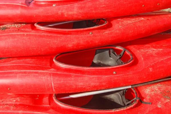 Canoa rossa — Foto Stock