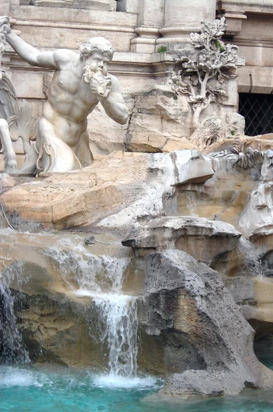 Staty av Fontana di Trevi - Rom — Stockfoto