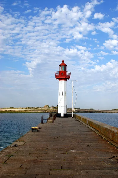 La jetée et les phares de Saint Vaast - Normandie - France — Photo