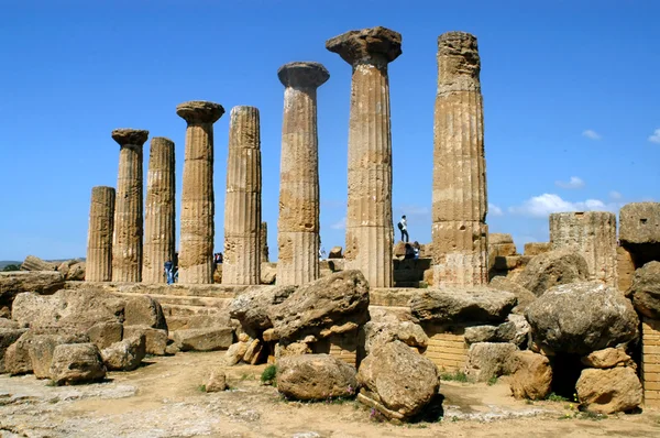 O Vale dos Templos em Agrigento - Sicília — Fotografia de Stock