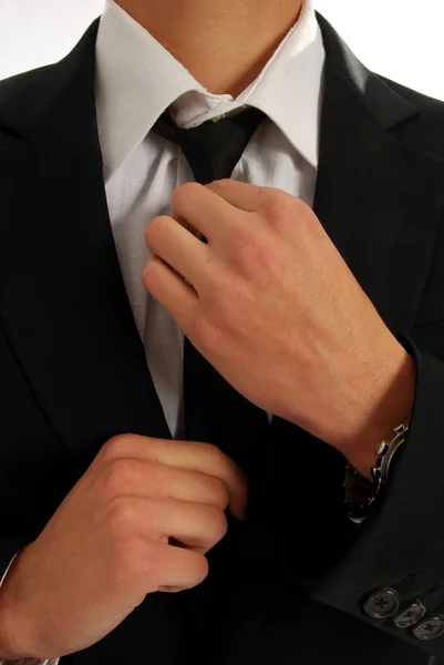 Legare una cravatta — Foto Stock