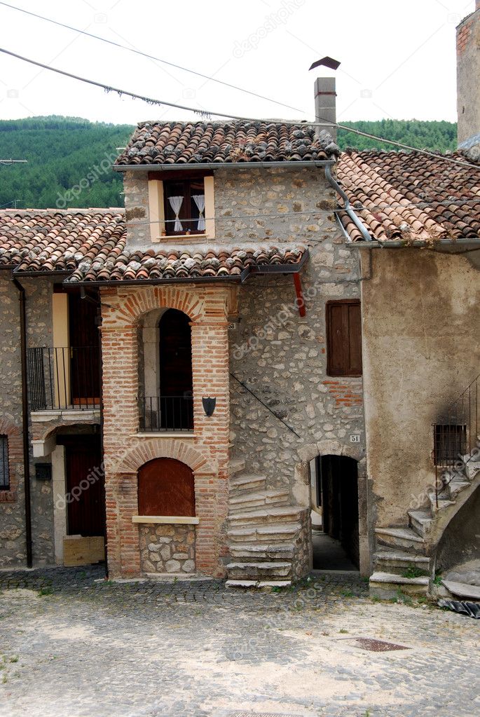The country Assergi - Abruzzo - Italy