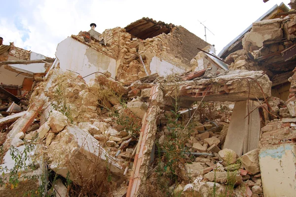 stock image The rubble of the earthquake in Abruzzo (Italy)