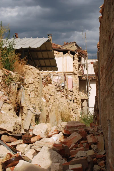 stock image The rubble of the earthquake in Abruzzo (Italy)