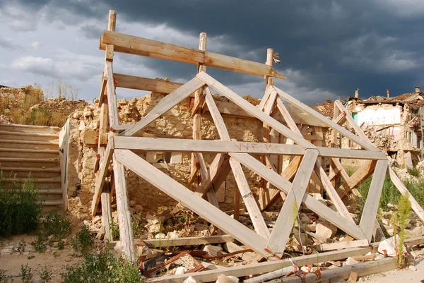 stock image The rubble of the earthquake in Abruzzo (Italy)