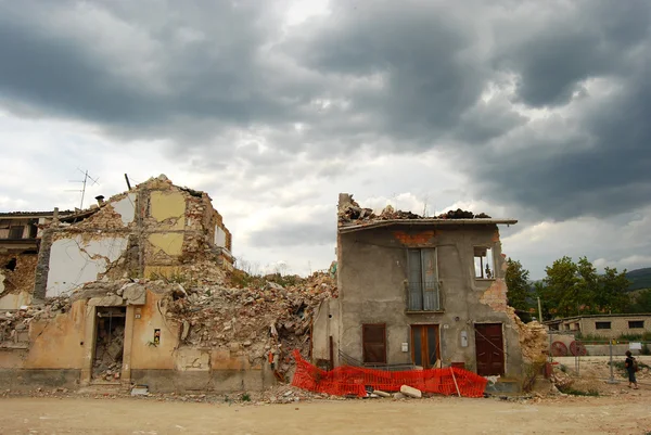 Stock image The rubble of the earthquake in Abruzzo