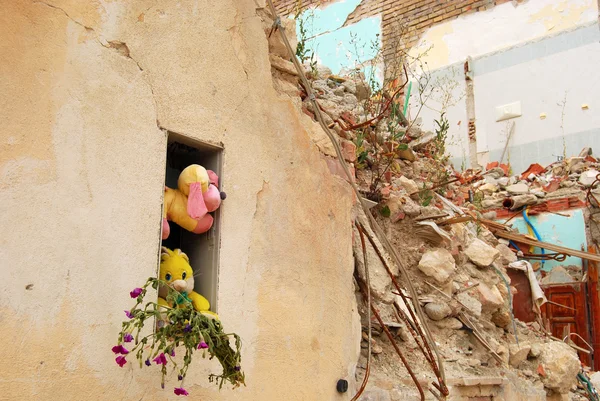 stock image The rubble of the earthquake in Abruzzo (Italy)