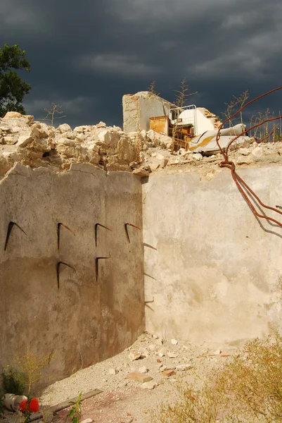 Τα συντρίμμια του σεισμού στο abruzzo — Φωτογραφία Αρχείου