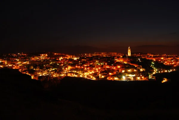 The "Sassi of Matera" at sunset — Stock Photo, Image