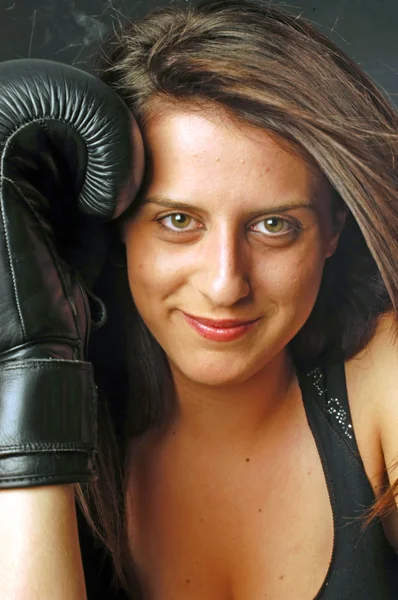Mulheres de boxe — Fotografia de Stock