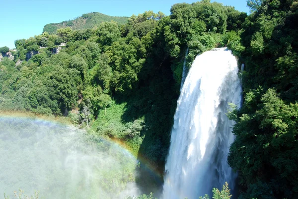 The Marmore Waterfall - Rainbow — Stock Photo, Image