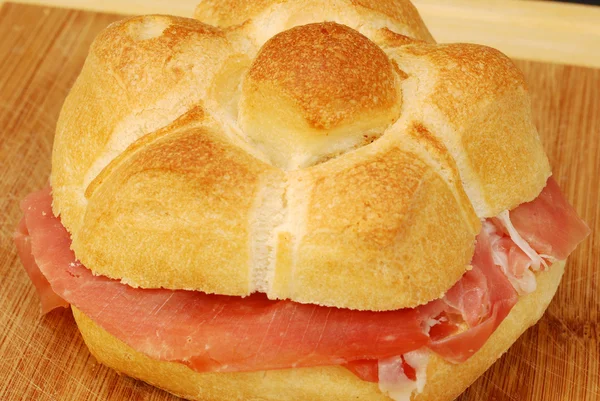Bread and ham 002 — Stock Photo, Image