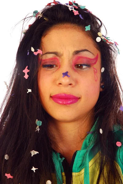 Karnevalový make-up — Stock fotografie