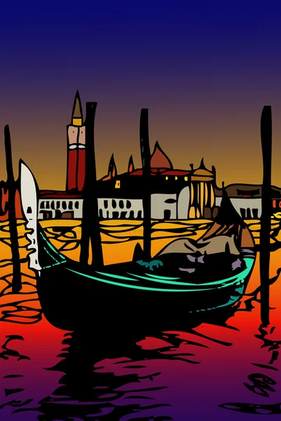 Gondola a San Marco - Venezia — Foto Stock