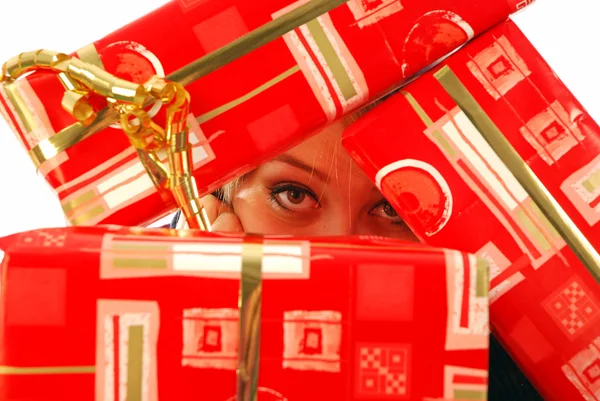 Happiness is a gift unwrapped — Stock Photo, Image