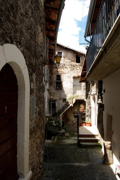 Historické centrum Assergi - Abruzzo - Itálie — Stock fotografie