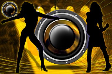 Disco music clipart