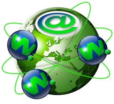 World wide web globe clipart