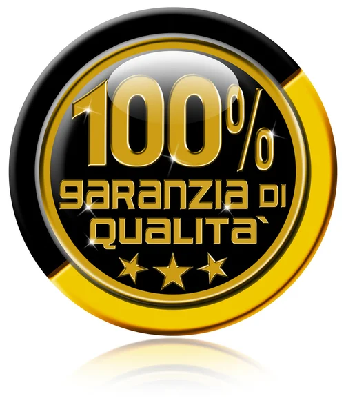 Garanzia di qualità al 100% — ストック写真