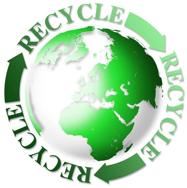 Wereld recycle — Stockfoto