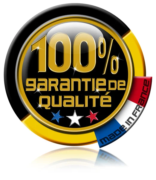Garantie de qualité 100% — Stockfoto