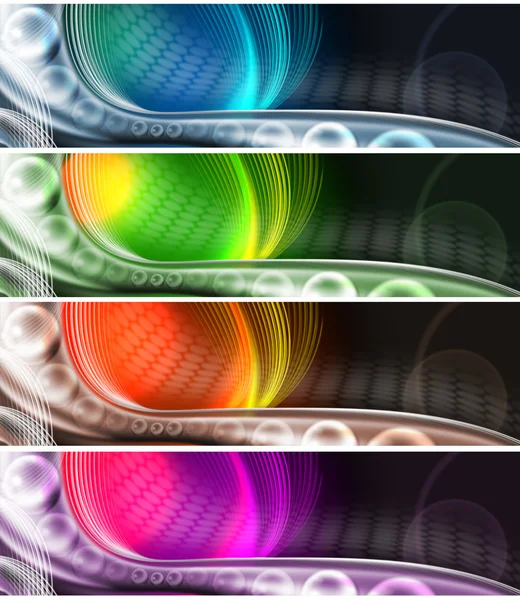 Collection of technological banners — Stock Photo, Image