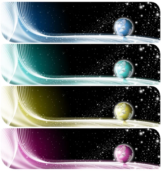 Collection of world banners — Stock Photo, Image