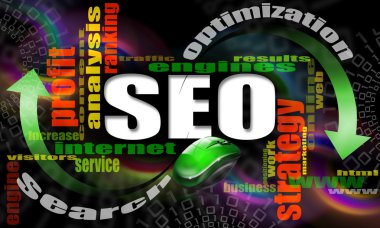 SEO engines strategy clipart