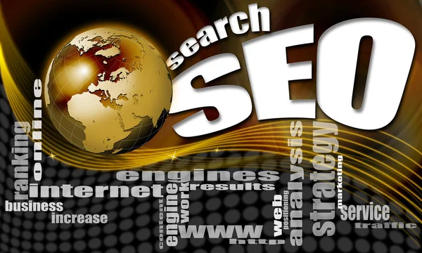 Seo search world hintergrund — Stockfoto