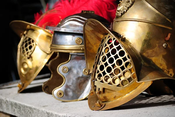 Древние шлемы Лицензионные Стоковые Изображения
