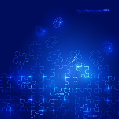 Puzzle design clipart