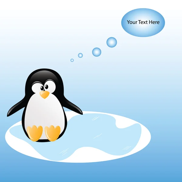 Pinguïn illustratie — Stockvector