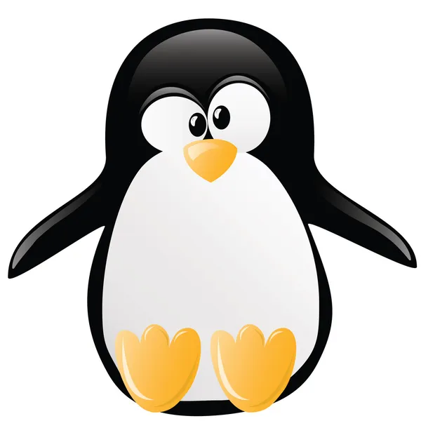 Illustrazione pinguino — Vettoriale Stock