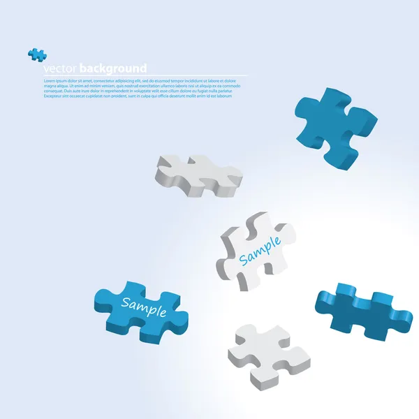 Conception de puzzle — Image vectorielle