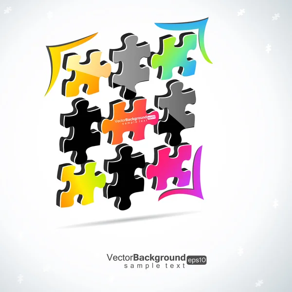 Puzzle design — Stockvector