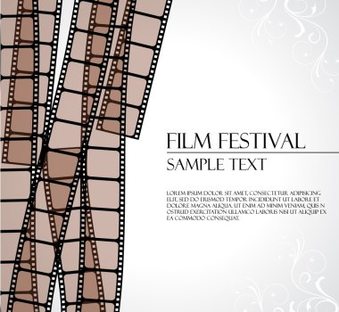 Filmstrip vector template clipart