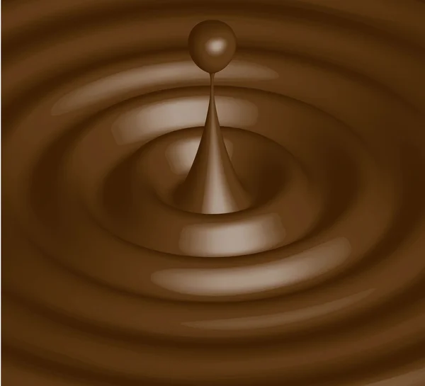 Chocolate ripple — Stock Vector