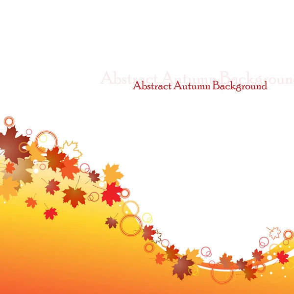 stock vector Autumnal leaf background