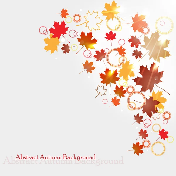 stock vector Autumnal leaf background