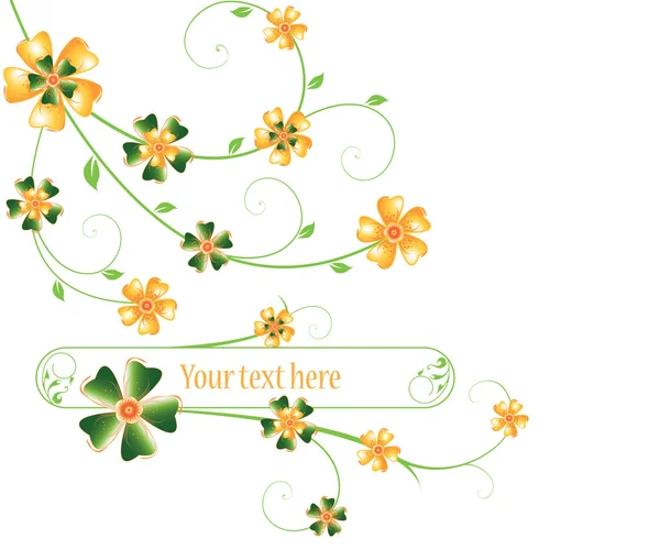 Elegant floral background — Stock Vector