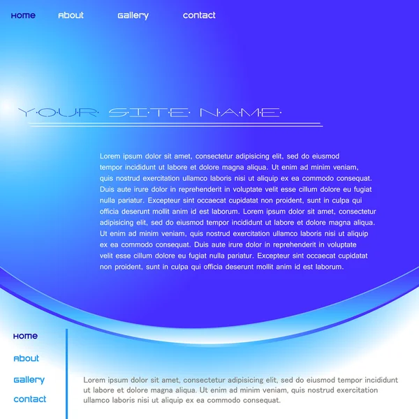 Diseño elegante del sitio web — Vector de stock
