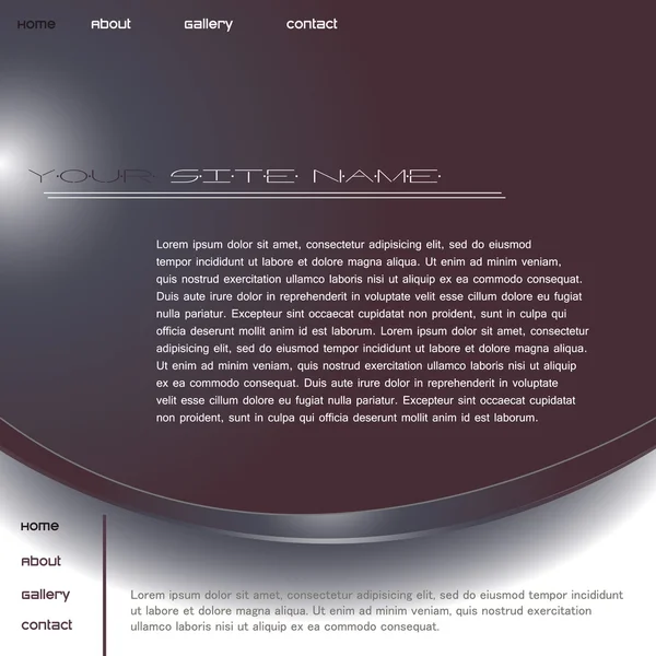 Diseño elegante del sitio web — Archivo Imágenes Vectoriales